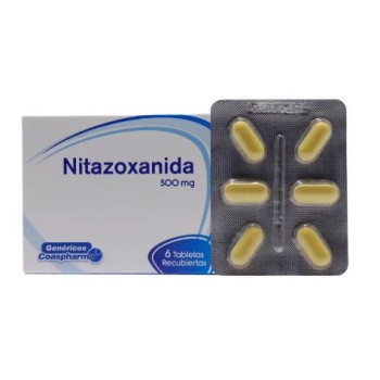 NITAZOXANIDA 500 MG CAJAX6...