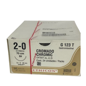 CATGUT CROMADO 2/0 HR AGUJA...