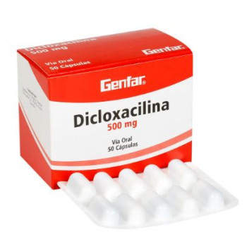 DICLOXACILINA 500MG CAJA X...