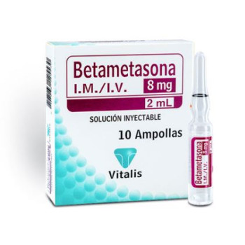 BETAMETASONA 8MG/2ML CAJA X...